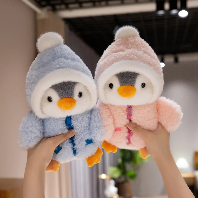 25cm Kawaii Creative Drag Penguin Plush Doll Cotton-Padded Hat Clothes Penguin Plush Toy For Boys And Girls Birthday Gifts 25cm Kawaii Creative Drag Penguin Plush Doll Cotton-Padded Hat Clothes Penguin Plush Toy For Boys And Girls Birthday Gifts