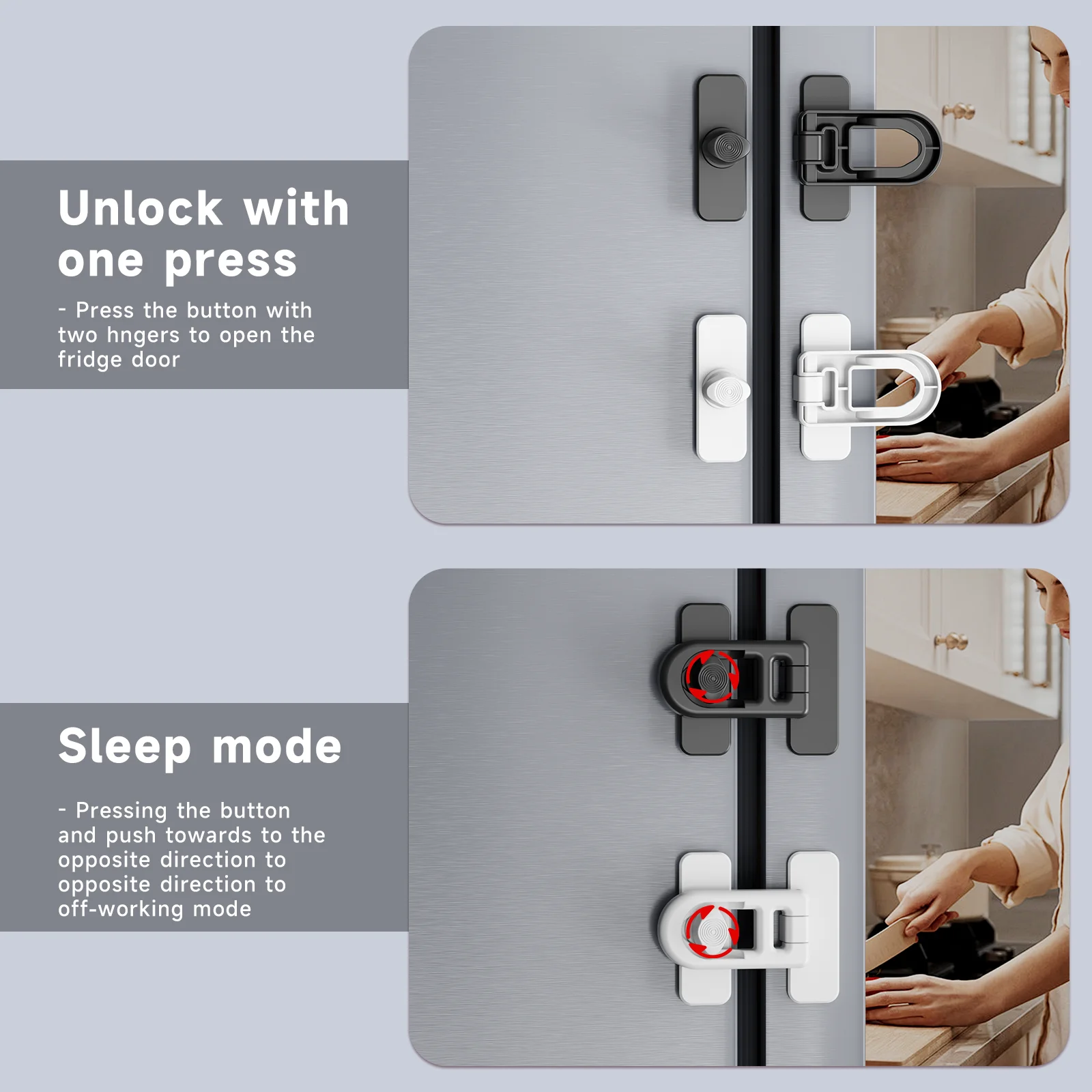 Child Safety Fridge lock Single-Door Refrigerator Door Stopper Baby Protection Kids Safety Care Freezer Lock Child Safety Fridge lock Single-Door Refrigerator Door Stopper Baby Protection Kids Safety Care Freezer Lock