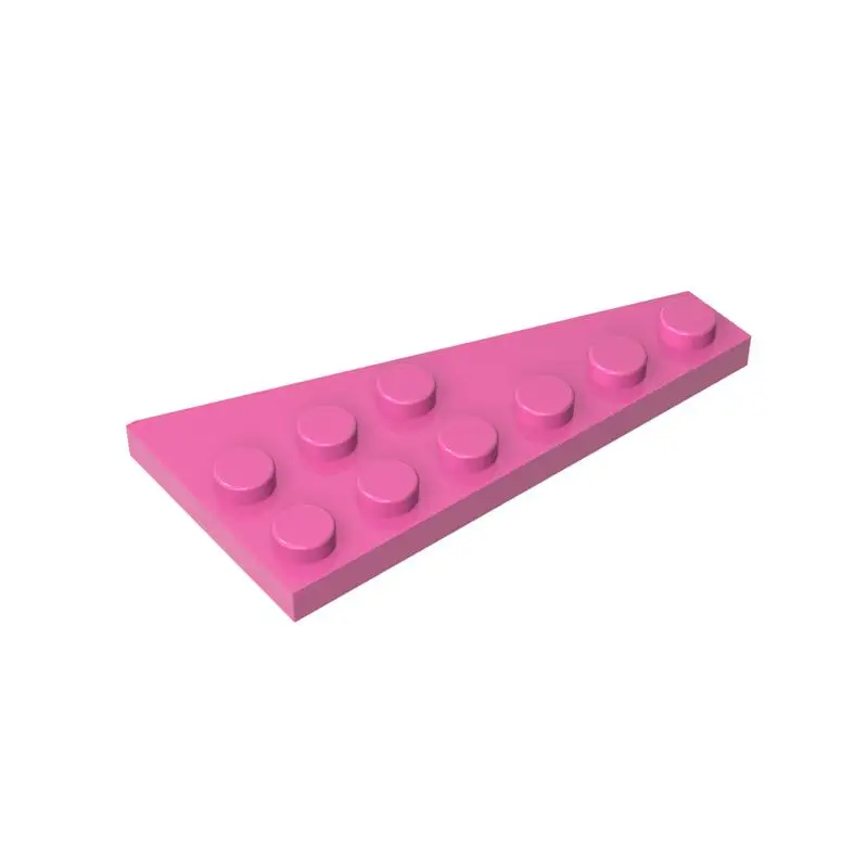 Gobricks 10PCS Bricks Wedge Plate Parts 6x3 Right compatible with 54383 pieces of children's toys Building Blocks Assembles T Gobricks 10PCS Bricks Wedge Plate Parts 6x3 Right compatible with 54383 pieces of children's toys Building Blocks Assembles T