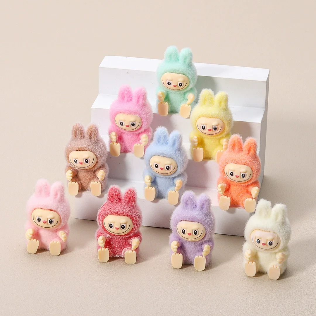 5cm Mini Labubu Sitting Posture Doll Cute Toys Desktop Decoration Model Ornaments Toys Boys Girls Christmas Gifts