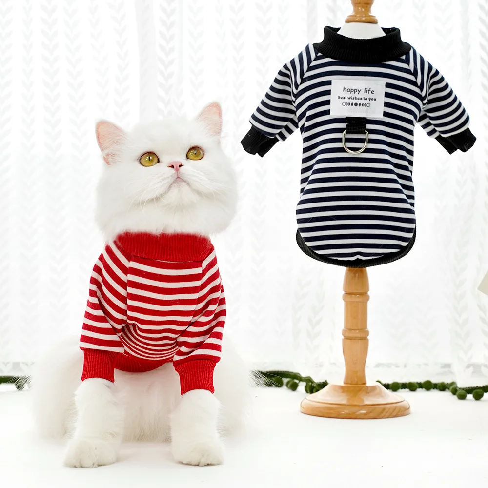 Dog Clothes for Small Dogs Spring Autumn Kitten Puppy Costumes Pet Striped Dog Hoodies Dog Shirt Chihuahua Bulldog Sweatshirt Dog Clothes for Small Dogs Spring Autumn Kitten Puppy Costumes Pet Striped Dog Hoodies Dog Shirt Chihuahua Bulldog Sweatshirt