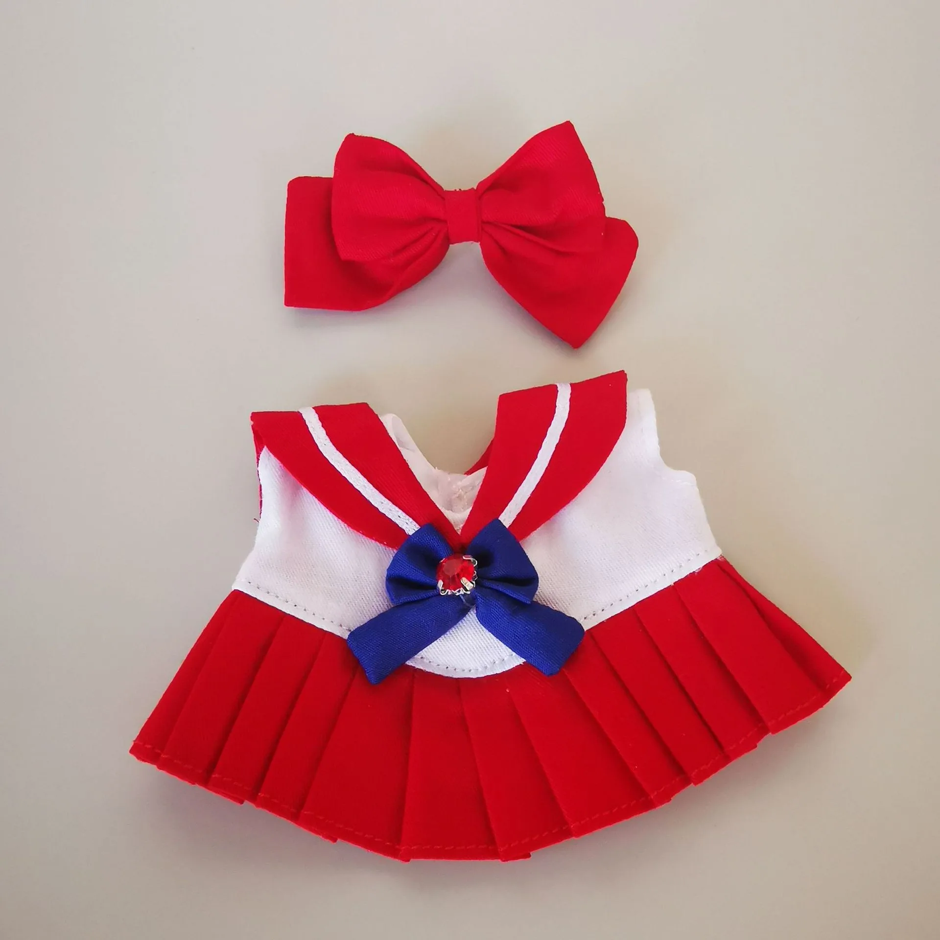 New 17cm Labubu Clothes V1 Labubu Cute Sailor Uniform Vinyl Doll Labubu Beautiful Girl Warrior Clothes Sitting Party Gifts New 17cm Labubu Clothes V1 Labubu Cute Sailor Uniform Vinyl Doll Labubu Beautiful Girl Warrior Clothes Sitting Party Gifts