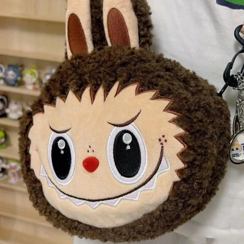 Cartoon Labubu Plush Cross-boday Bag Lightweight Adorable Multi-Compartment Cartoon Daypack Perfect Present for Kids Boys Girls Cartoon Labubu Plush Cross-boday Bag Lightweight Adorable Multi-Compartment Cartoon Daypack Perfect Present for Kids Boys Girls
