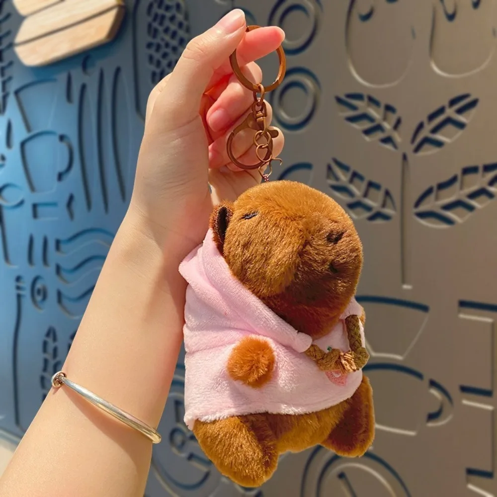 Cute Multicolor Plush Capybara Keychain Toy Cartoon Capybara Headgear Capybara Doll Accessories Guinea Pig Fluffty Animal Doll Cute Multicolor Plush Capybara Keychain Toy Cartoon Capybara Headgear Capybara Doll Accessories Guinea Pig Fluffty Animal Doll
