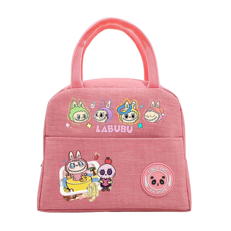 Labubu Kids Anime Cute Lunch Bag Children Cartoon Printed Bento Bags Girl Fashion Handbags Casual Accessories Storage Pouch Gift Labubu Kids Anime Cute Lunch Bag Children Cartoon Printed Bento Bags Girl Fashion Handbags Casual Accessories Storage Pouch Gift