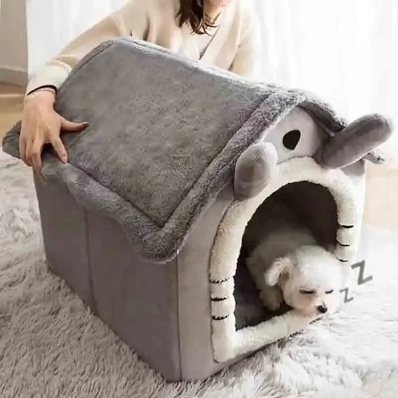 Indoor Warm Dog House Soft Pet Bed Tent House Dog Kennel Cat Bed Removable and Washable Cushion Suitable Four Season Universal Indoor Warm Dog House Soft Pet Bed Tent House Dog Kennel Cat Bed Removable and Washable Cushion Suitable Four Season Universal