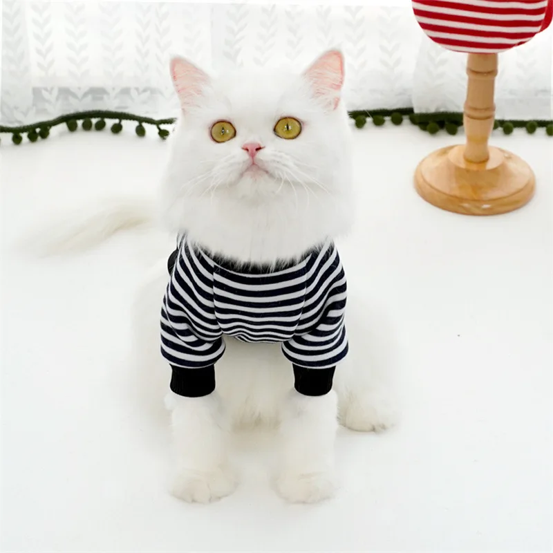Dog Clothes for Small Dogs Spring Autumn Kitten Puppy Costumes Pet Striped Dog Hoodies Dog Shirt Chihuahua Bulldog Sweatshirt Dog Clothes for Small Dogs Spring Autumn Kitten Puppy Costumes Pet Striped Dog Hoodies Dog Shirt Chihuahua Bulldog Sweatshirt
