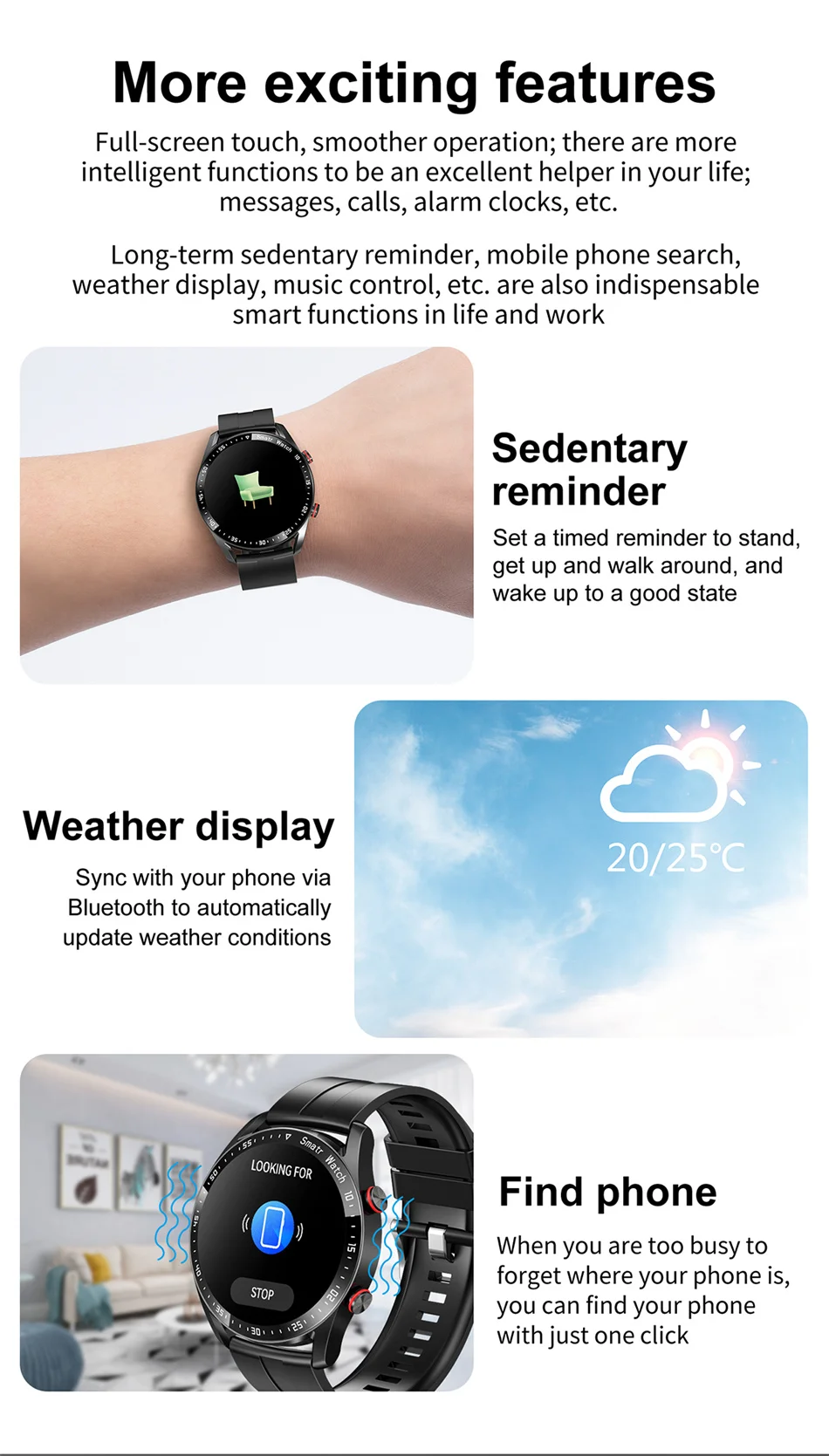 2024 New Bluetooth Call Smart Watch Men 360*360 HD Display Heart Rate Fitness Tracker ECG+PPG Business Smartwatches For Huawei 2024 New Bluetooth Call Smart Watch Men 360*360 HD Display Heart Rate Fitness Tracker ECG+PPG Business Smartwatches For Huawei
