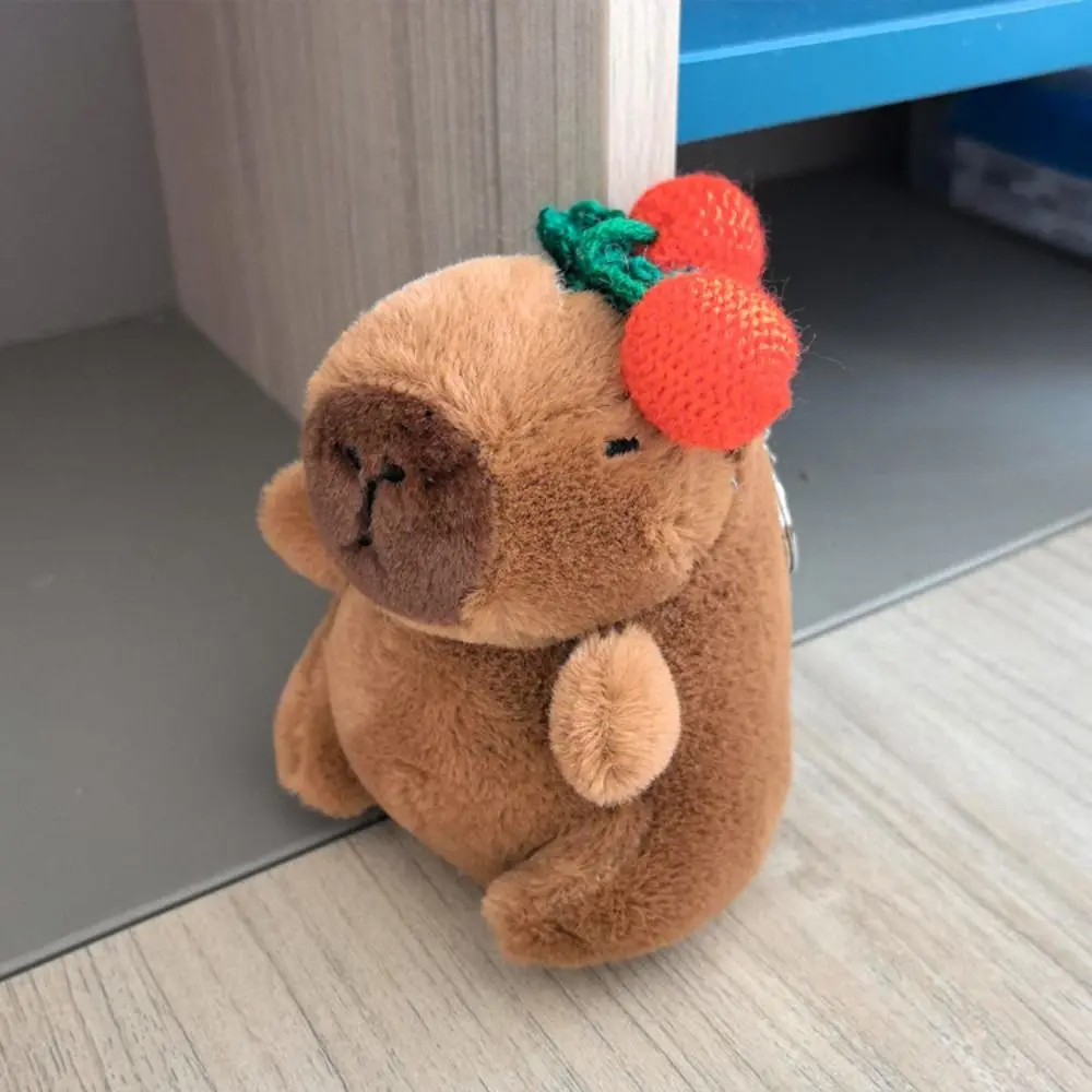 Cute Multicolor Plush Capybara Keychain Toy Cartoon Capybara Headgear Capybara Doll Accessories Guinea Pig Fluffty Animal Doll Cute Multicolor Plush Capybara Keychain Toy Cartoon Capybara Headgear Capybara Doll Accessories Guinea Pig Fluffty Animal Doll