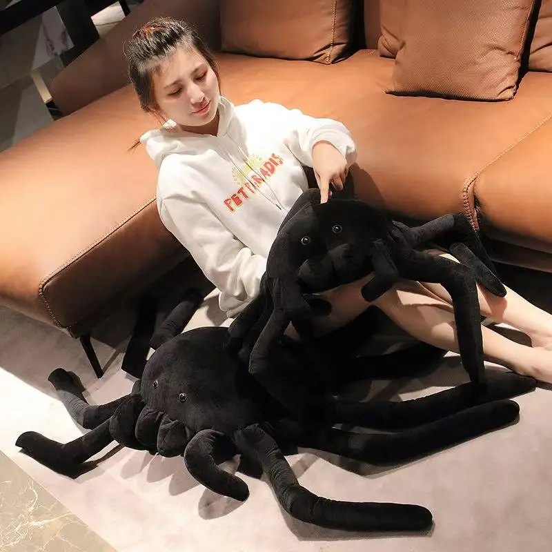 Black Spider Doll Plush Toy Handmade Doll Cartoon Anime Cute Pillow Cushion Home Decoration Children's Birthday Gift Toy Black Spider Doll Plush Toy Handmade Doll Cartoon Anime Cute Pillow Cushion Home Decoration Children's Birthday Gift Toy