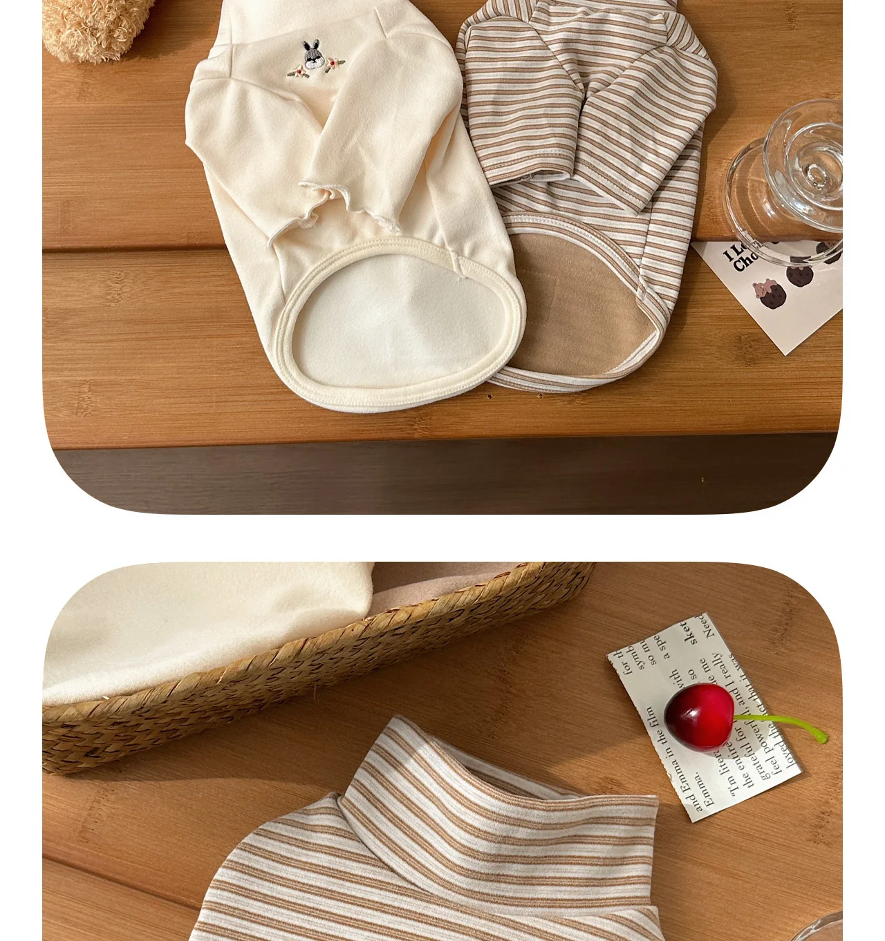 Autumn and Winter Dog Velvet Striped Embroidered Base Coat Home Clothes Small and Medium-sized Pet Cat Clothes Puppy Clothes Autumn and Winter Dog Velvet Striped Embroidered Base Coat Home Clothes Small and Medium-sized Pet Cat Clothes Puppy Clothes