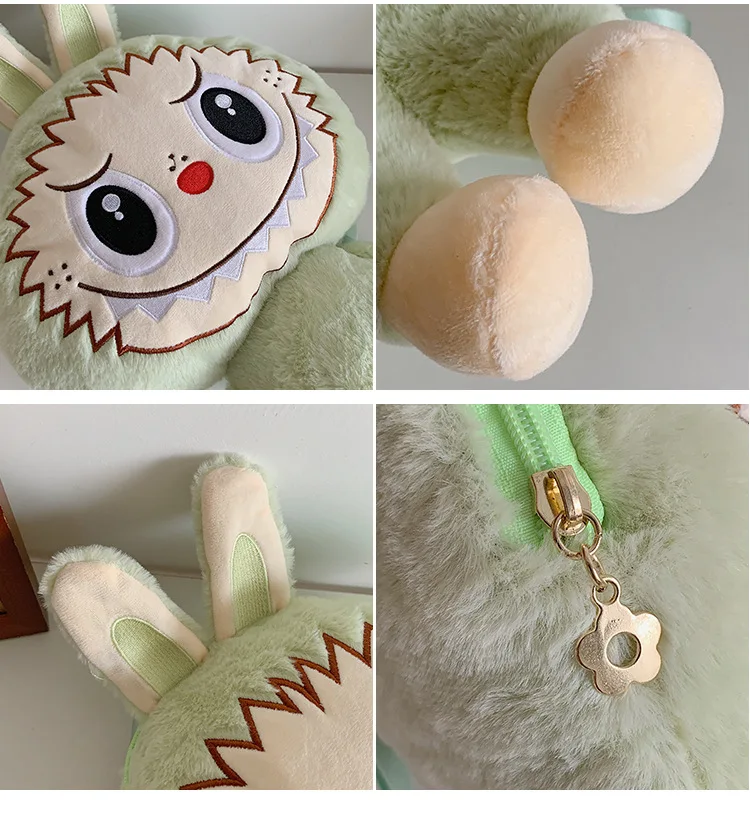 Labubu Cartoon Doll Large Capacity Backpack Anime New Portable Doll Bag Girl Outing Fashion Storage Bag Student Toy Gift Labubu Cartoon Doll Large Capacity Backpack Anime New Portable Doll Bag Girl Outing Fashion Storage Bag Student Toy Gift