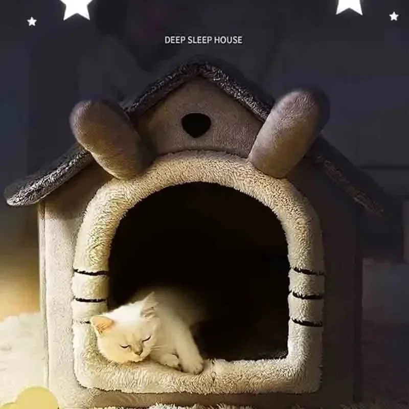 Indoor Warm Dog House Soft Pet Bed Tent House Dog Kennel Cat Bed Removable and Washable Cushion Suitable Four Season Universal Indoor Warm Dog House Soft Pet Bed Tent House Dog Kennel Cat Bed Removable and Washable Cushion Suitable Four Season Universal