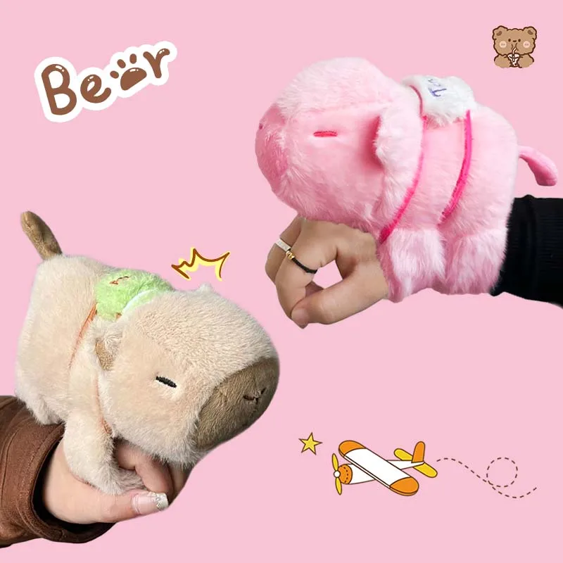New Kapibala Plush Toy with Tail Simulation Dolphin Plush Bracelet, Animal Backpack Bracelet Gift for Children and Friends New Kapibala Plush Toy with Tail Simulation Dolphin Plush Bracelet, Animal Backpack Bracelet Gift for Children and Friends