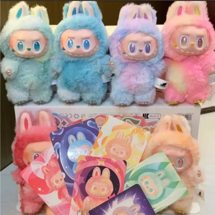Labubu Monster V3 2 Collection Series Blind Box Teddy Vinyl Toy Animated Character Face Doll Mystery Surprise Keychain Kids Gift