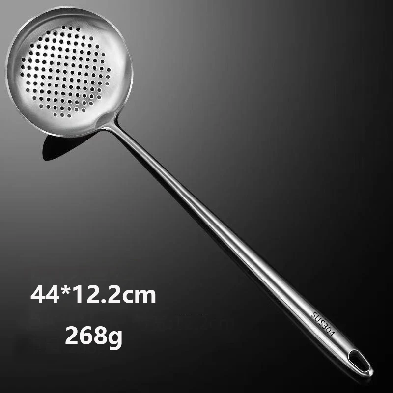 304 Stainless Steel Wok Spatula Metal Kitchen Accessories Slotted Turner Rice Spoon Ladle Cooking Tools Utensil Set Dropshipping