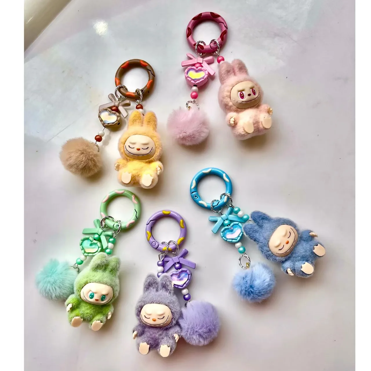 Random New Cute Labubu Three-dimensional Color Droplet Beads Bead DIY Handmade Bracelet Accessories Random New Cute Labubu Three-dimensional Color Droplet Beads Bead DIY Handmade Bracelet Accessories