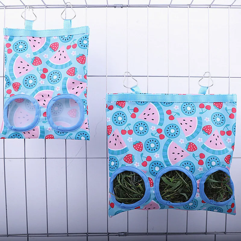 2/3 Holes Hanging Hay Bag with hooks for Bunny Guinea Pigs Small Animal Feeder Rabbit Food Dispensers Bag Pet Feeding Bag 2/3 Holes Hanging Hay Bag with hooks for Bunny Guinea Pigs Small Animal Feeder Rabbit Food Dispensers Bag Pet Feeding Bag