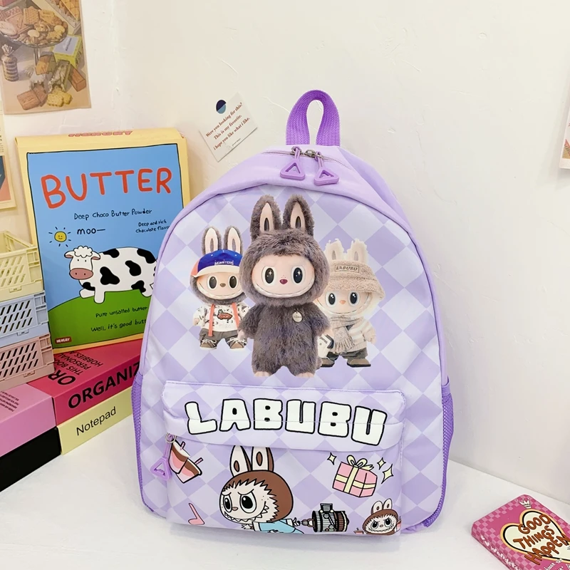 Labubu Large Capacity School bag, Lightweight Preppy Style Cute Backpack, Cartoon Anime Daypack, Casual Travel Commute Knapsack Labubu Large Capacity School bag, Lightweight Preppy Style Cute Backpack, Cartoon Anime Daypack, Casual Travel Commute Knapsack
