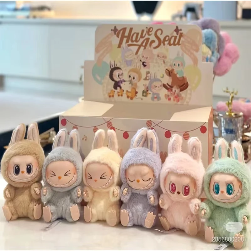 1:1 High Quality Macaron 2nd The Monsters Labubu Sitting Party Vinyl Plush Blind Box Decorative Surprise Box Doll Collection Gif 1:1 High Quality Macaron 2nd The Monsters Labubu Sitting Party Vinyl Plush Blind Box Decorative Surprise Box Doll Collection Gif