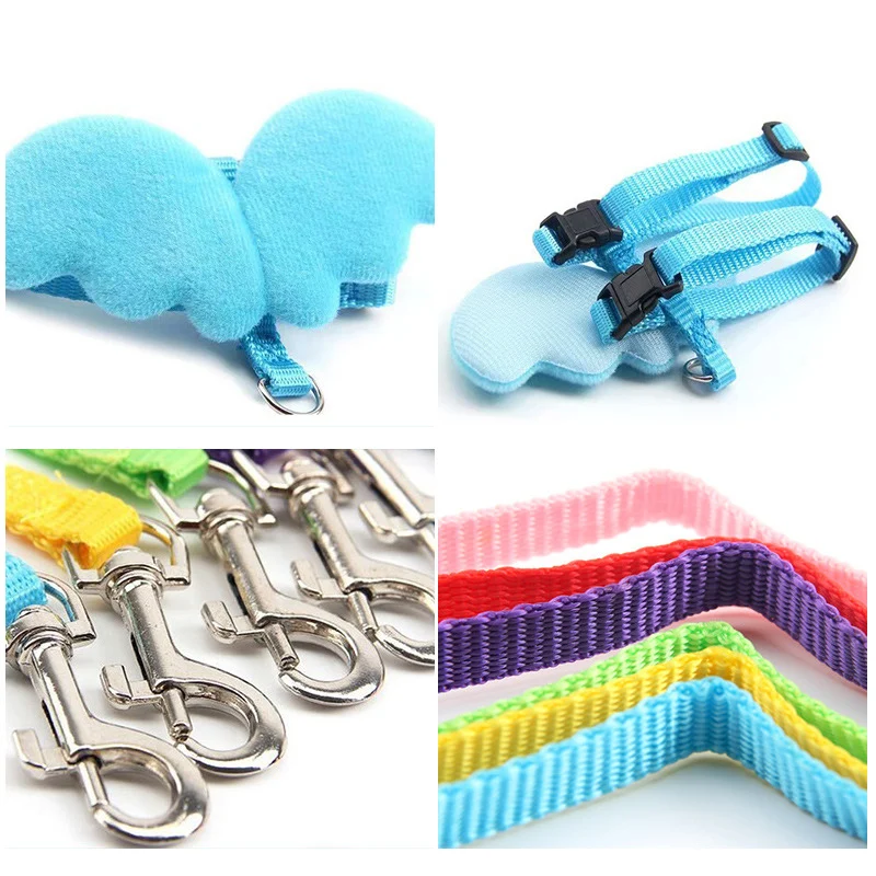 Cute Angel Wing Pet Rabbit Harness and Leash for Cats Rabbits Personalized Rabbit Harnesses Bunny Accessories Hamster Clothes Cute Angel Wing Pet Rabbit Harness and Leash for Cats Rabbits Personalized Rabbit Harnesses Bunny Accessories Hamster Clothes