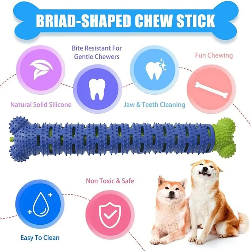 Dog Tooth Grinding Stick Food Grade Cleaning Massager Rubber Tooth Brush Chewing Toy Teeth Cleaning Pet with Slight Bite Force Dog Tooth Grinding Stick Food Grade Cleaning Massager Rubber Tooth Brush Chewing Toy Teeth Cleaning Pet with Slight Bite Force