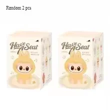 High Quality Macaron Second Generation Monster Labubu Sitting Party Vinyl Plush Blind Box Decoration Surprise Box Doll Birthday