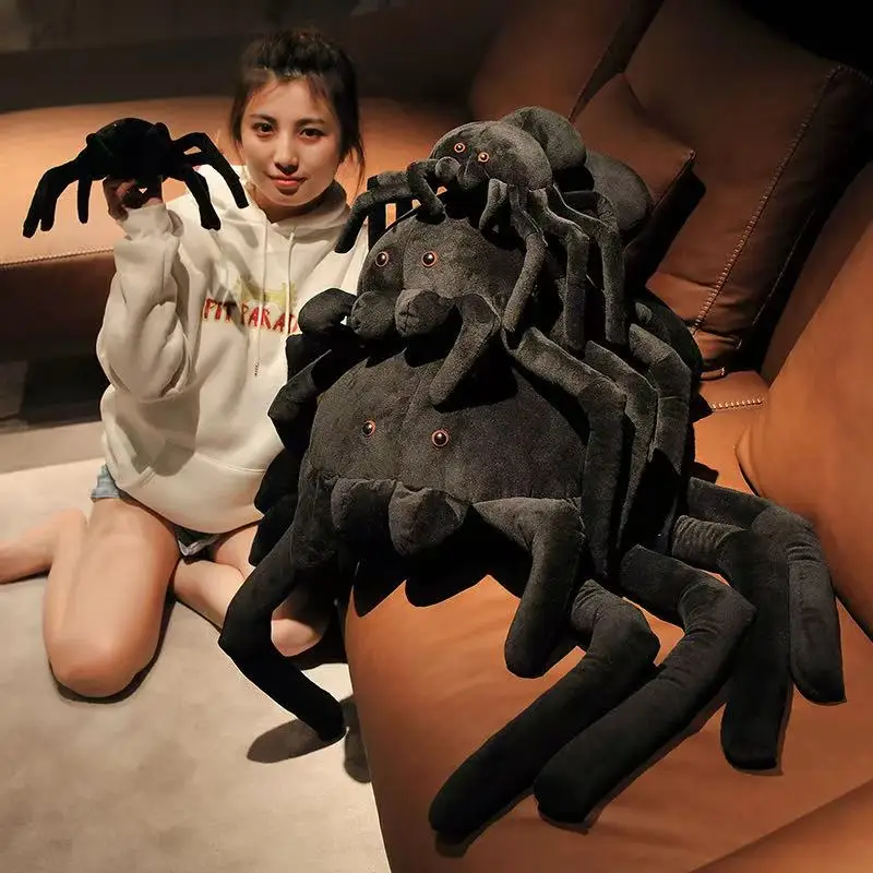 Black Spider Doll Plush Toy Handmade Doll Cartoon Anime Cute Pillow Cushion Home Decoration Children's Birthday Gift Toy Black Spider Doll Plush Toy Handmade Doll Cartoon Anime Cute Pillow Cushion Home Decoration Children's Birthday Gift Toy