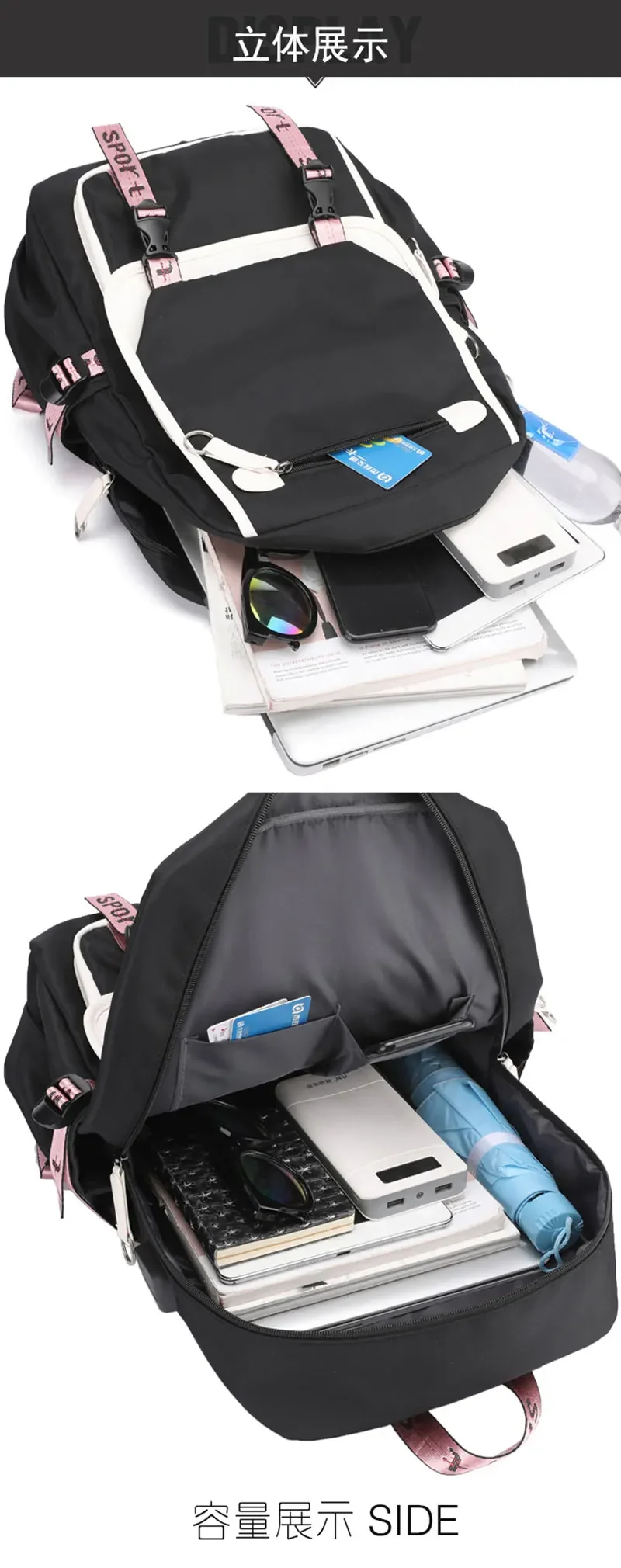 Japanese Anime Demon Slayer Backpack Nezuko Tanjirou Zenitsu Usb Bagpacks Fashion Women Men Travel Bag Girls Boys School Bags Japanese Anime Demon Slayer Backpack Nezuko Tanjirou Zenitsu Usb Bagpacks Fashion Women Men Travel Bag Girls Boys School Bags