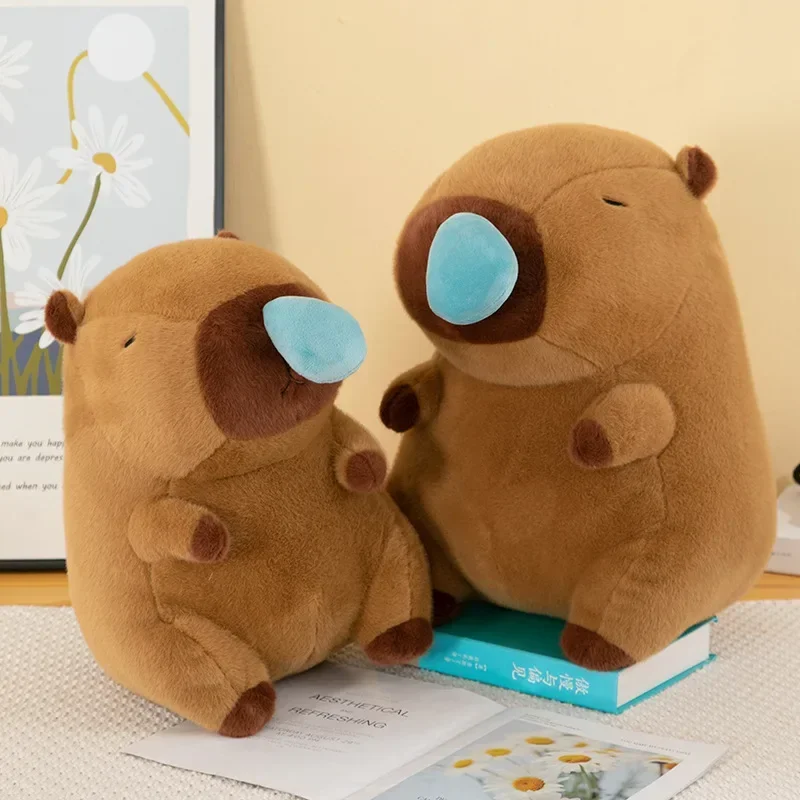 4pcs Big Snot Bubble Kapibala Stretch Snot Capybara Capybara Doll Cute Doll Plush Doll Toy Ragdoll Birthday Gift