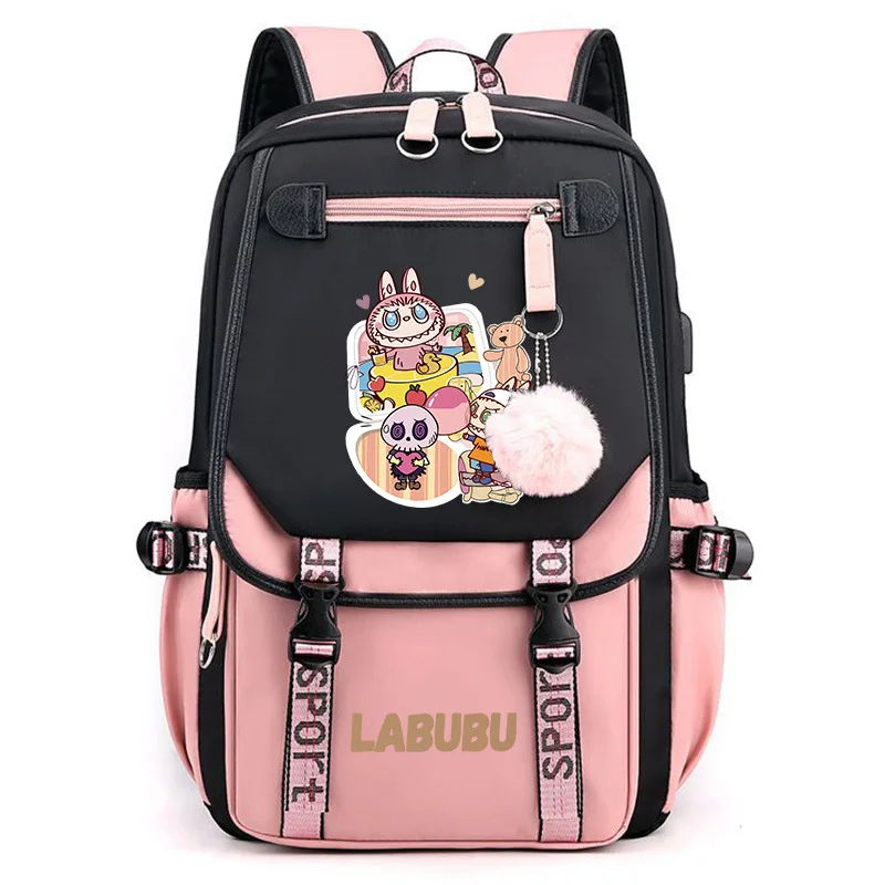 Labubu Anime Backpack Cosplay Unisex Students School Bag Cartoon Bookbag Laptop Travel Rucksack Outdoor Bag Labubu Anime Backpack Cosplay Unisex Students School Bag Cartoon Bookbag Laptop Travel Rucksack Outdoor Bag
