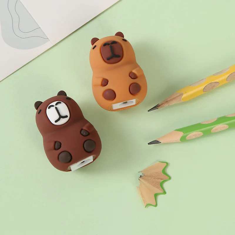 Capibara Cute Sharpener Pencil Kids Anime Capybara Sharpeners Student Back To School Stationary Children Birthday Gift Hot Sales Capibara Cute Sharpener Pencil Kids Anime Capybara Sharpeners Student Back To School Stationary Children Birthday Gift Hot Sales