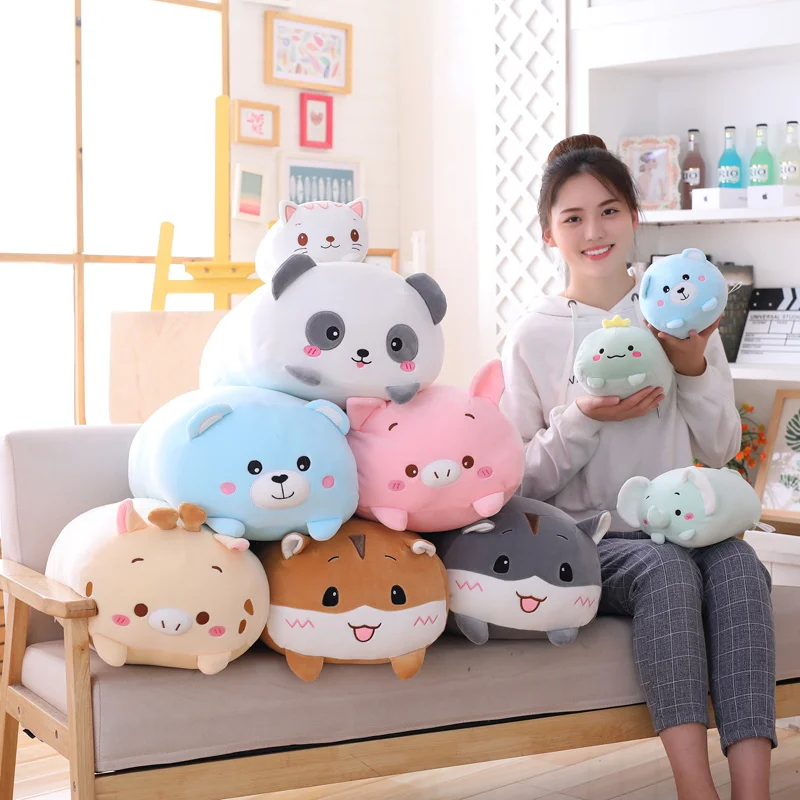 Animal Sweet Dinosaur Pig Cat Bear Plush Toy Soft Cartoon Panda Hamster Elephant Deer Stuffed Doll Baby Pillow Gift Animal Sweet Dinosaur Pig Cat Bear Plush Toy Soft Cartoon Panda Hamster Elephant Deer Stuffed Doll Baby Pillow Gift