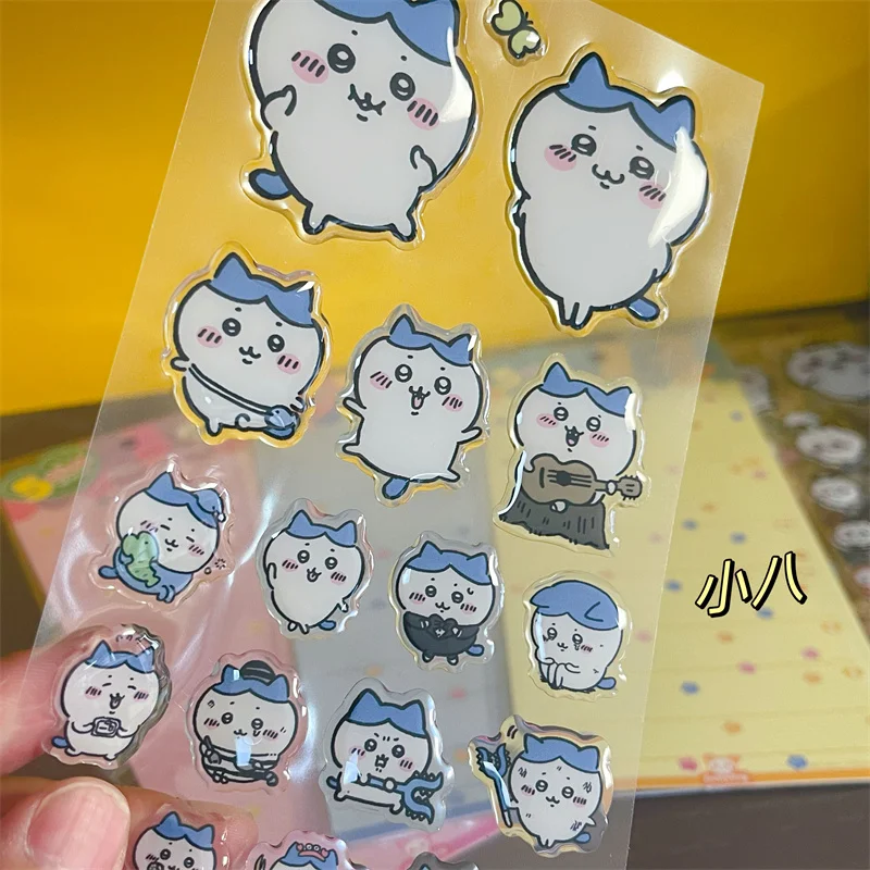 Chiikawa Sticker Hachiware Usagi Creative Drop Glue Stereo Sticker Cute Decorative Computer With Diy Decorative Stickers Gifts Chiikawa Sticker Hachiware Usagi Creative Drop Glue Stereo Sticker Cute Decorative Computer With Diy Decorative Stickers Gifts