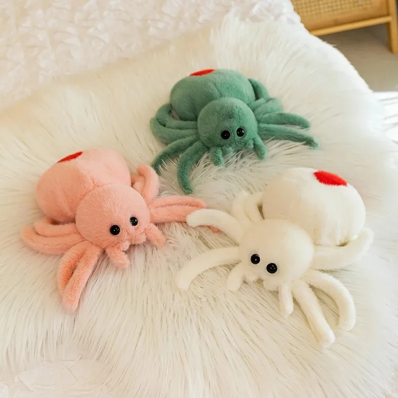 Simulation Black Spider Jumping Spider Doll Crawling Pet Doll Plush Cute Reptile Plush Toy Super Cute Doll Simulation Black Spider Jumping Spider Doll Crawling Pet Doll Plush Cute Reptile Plush Toy Super Cute Doll
