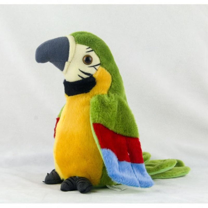 Talking Macaw Parrot Repeat What You Say Stuffed Animal Plush Toy Electronic Record Animated Bird Speaking Parrot Pet Plush Toys Talking Macaw Parrot Repeat What You Say Stuffed Animal Plush Toy Electronic Record Animated Bird Speaking Parrot Pet Plush Toys