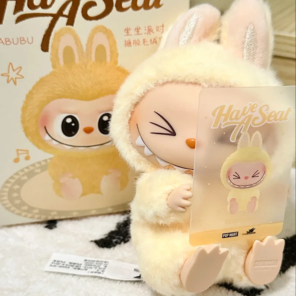 Authentic High Quality Monster Labubu Blind Box Series PVC Labubu Macaron Pendant Doll Monster Keychain Birthday Christmas Gift