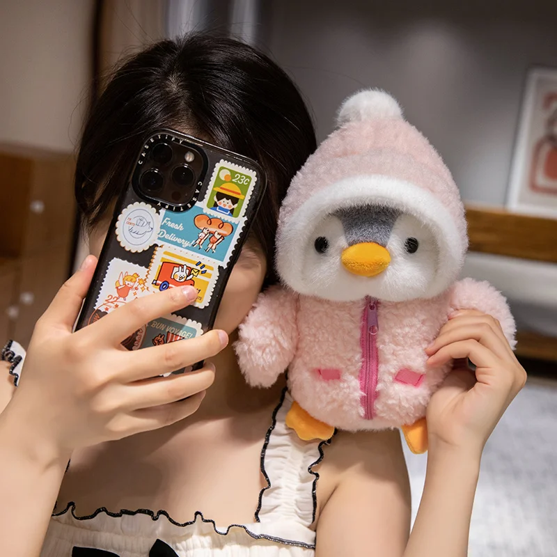 25cm Kawaii Creative Drag Penguin Plush Doll Cotton-Padded Hat Clothes Penguin Plush Toy For Boys And Girls Birthday Gifts 25cm Kawaii Creative Drag Penguin Plush Doll Cotton-Padded Hat Clothes Penguin Plush Toy For Boys And Girls Birthday Gifts