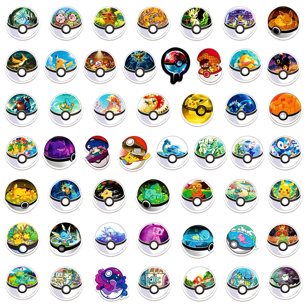 10/30/50pcs Cute Cartoon Anime Pokemon Stickers Kids Toys Kawaii Poke Ball Pikachu Decals Skateboard Laptop Waterproof Sticker 10/30/50pcs Cute Cartoon Anime Pokemon Stickers Kids Toys Kawaii Poke Ball Pikachu Decals Skateboard Laptop Waterproof Sticker