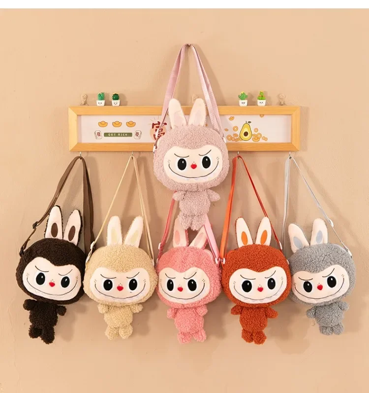 30cm Labubu Shoulder Cartoon Cute Doll Backpack Toy Play Crossbody Pouch Monster Outdoor Travel Bag Christmas Gift 30cm Labubu Shoulder Cartoon Cute Doll Backpack Toy Play Crossbody Pouch Monster Outdoor Travel Bag Christmas Gift