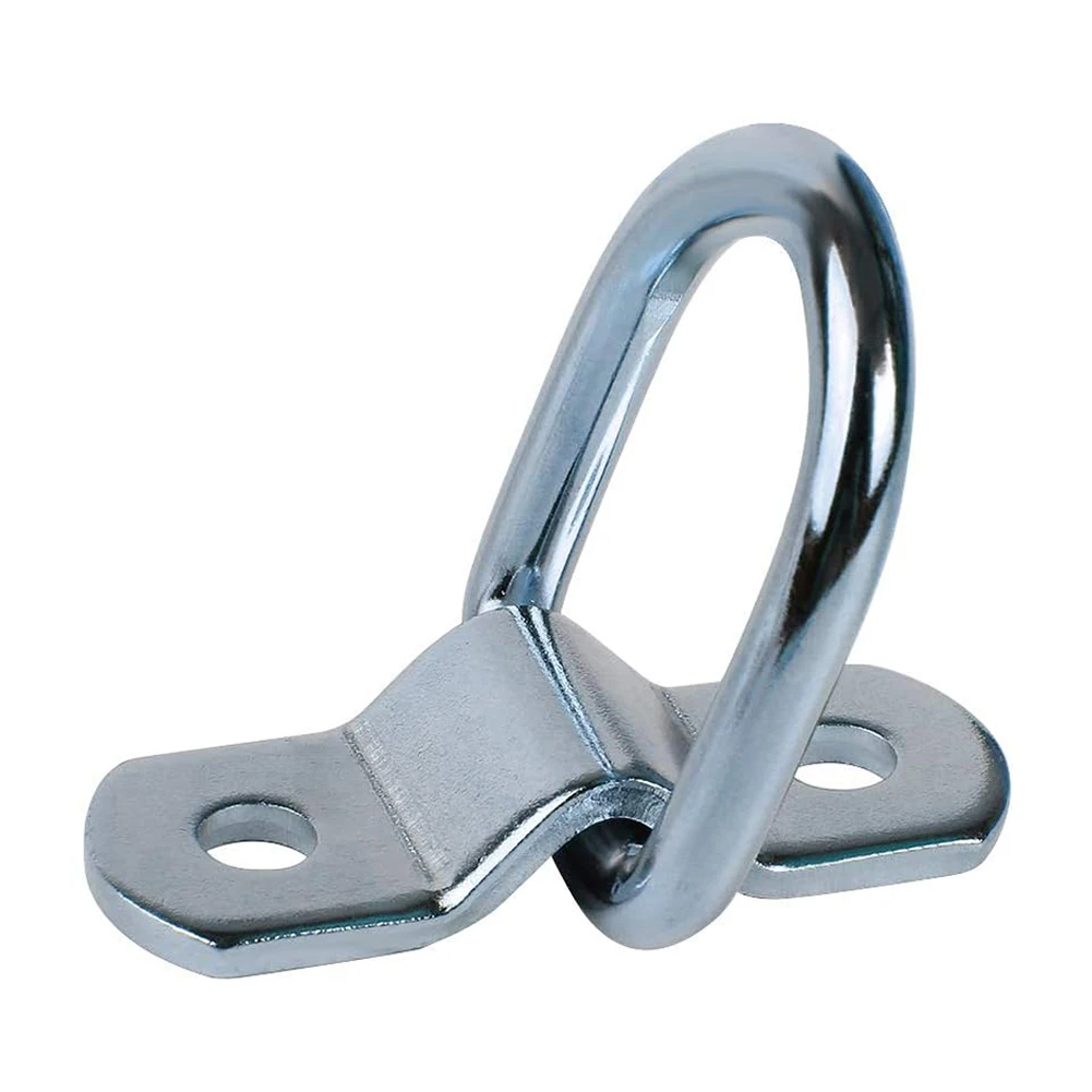 4-12Pcs D Rings Tie Down Anchors Ring Pull Hook Stainless Steel Lashing Ring Load Fit for Car Boat Cargo trailer Vehicles RV Van