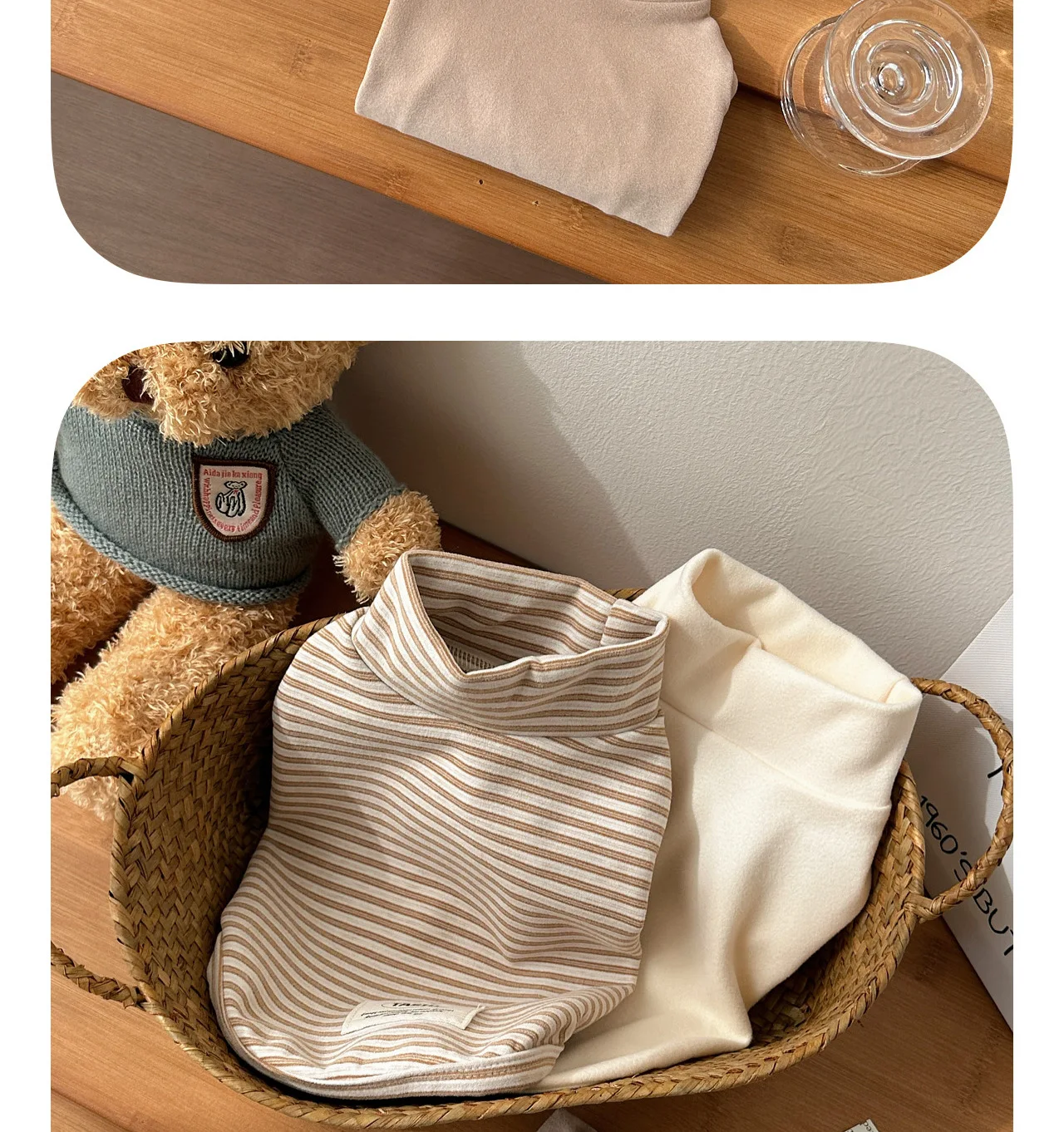 Autumn and Winter Dog Velvet Striped Embroidered Base Coat Home Clothes Small and Medium-sized Pet Cat Clothes Puppy Clothes Autumn and Winter Dog Velvet Striped Embroidered Base Coat Home Clothes Small and Medium-sized Pet Cat Clothes Puppy Clothes