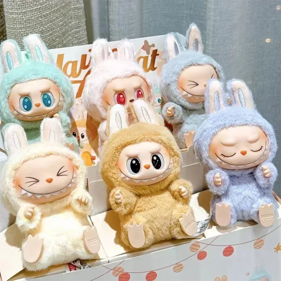 2025 New Labubu V3 Generation Series THE MONSTERS Have a Seat  Vinyl Face Plush Toy Series Blind Box Heartbeat Macaron 3rd
