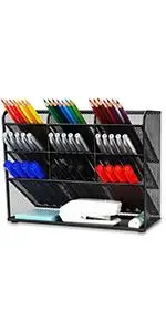 Pen Organizer Desk Organization Cute Desk Pencil Markers Cup Holder Storage Box Set Multi-Functional Stationary for Home Office