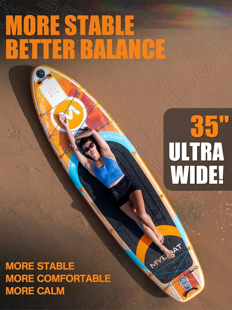 Myboat SUB Waterproof Inflatable Paddle Board 11'6''x35''x6''Adult Standing Style Aquatic Fishing With Accessories SUP сапборд