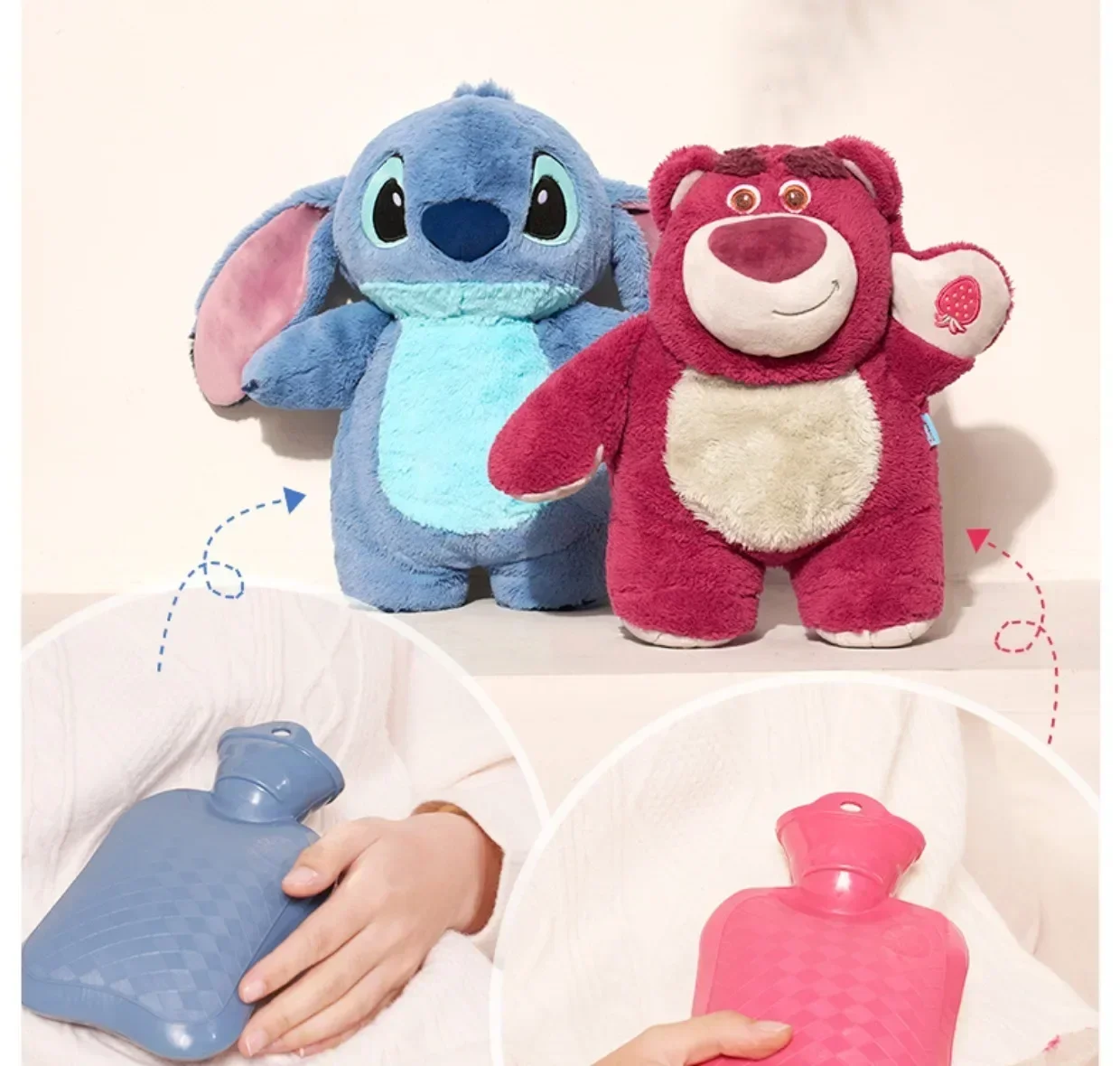 Genuine Stitch Angel Lotso Plush Hand Warm Bottle Hot Water Bottles Winter Portable Warm Hand Bag Toys Christmas Gift Genuine Stitch Angel Lotso Plush Hand Warm Bottle Hot Water Bottles Winter Portable Warm Hand Bag Toys Christmas Gift