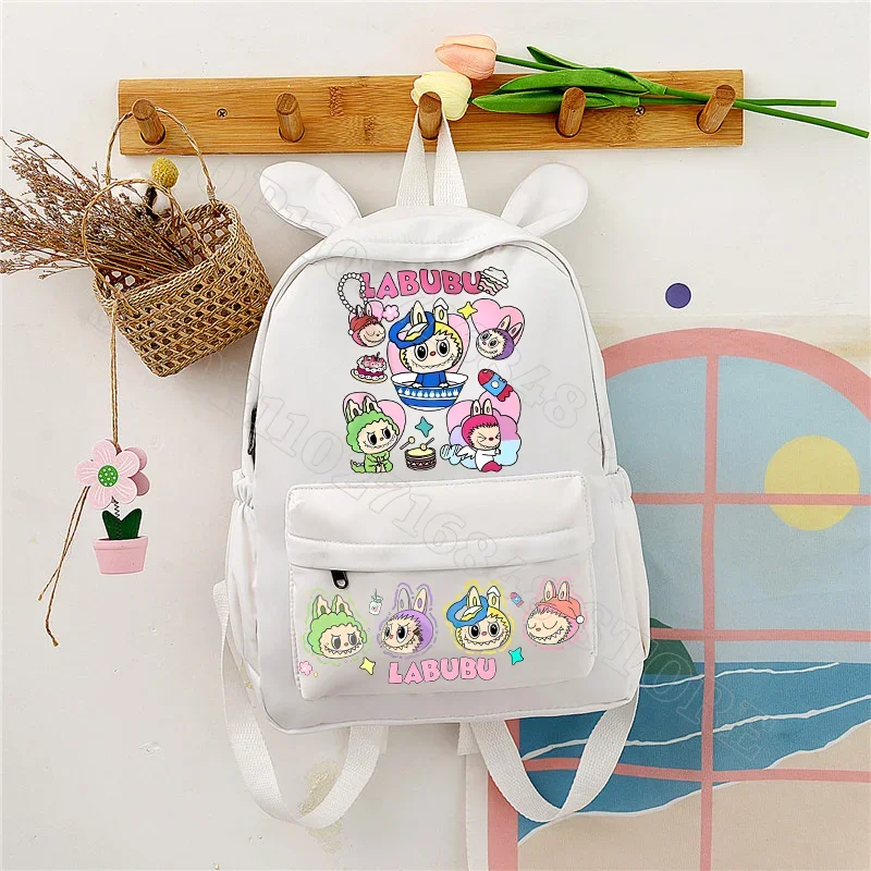 Labubu Cute Backpack Women Bags Men Cartoon Anime Graphic Print Schoolbags Large Capacity Portable Backpacks Birthday Party Gift Labubu Cute Backpack Women Bags Men Cartoon Anime Graphic Print Schoolbags Large Capacity Portable Backpacks Birthday Party Gift