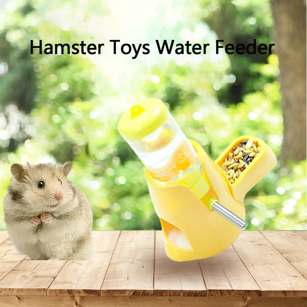Hamster Water Feeder Small Animal Automatic Dispenser Drinking Water Bottle Bowls Dish with Food Container for Guinea Pig Rat Hamster Water Feeder Small Animal Automatic Dispenser Drinking Water Bottle Bowls Dish with Food Container for Guinea Pig Rat