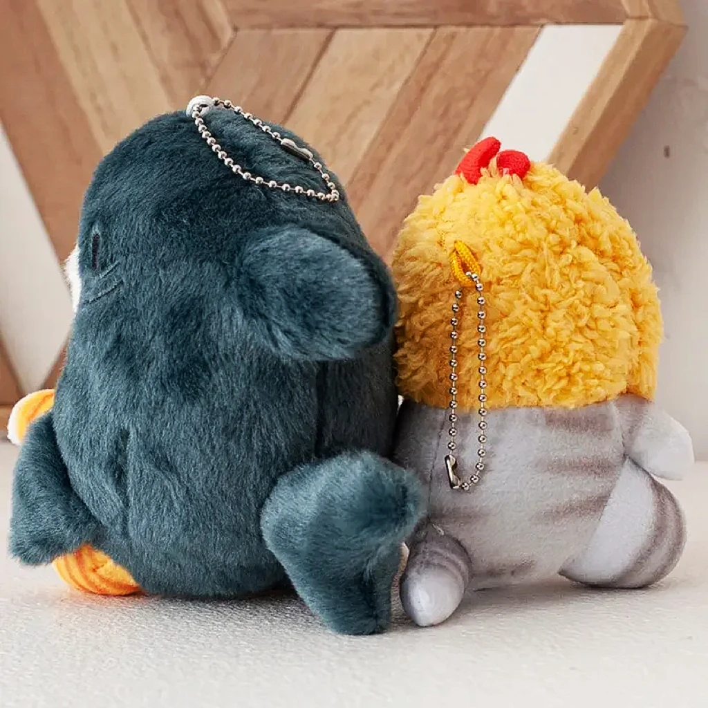 Hot Cute Shark Cat Fried Shrimp Cat Plush Doll Pendant Doll Beautiful Room Car Bag Decoration Pendant Opening Holiday Gift 12cm