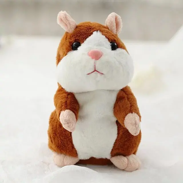 Cute Talking Hamster Speak Talk Sound Record Repeat Stuffed Plush Animal Kawaii Talking Hamster Mouse Toys For Children Gifts